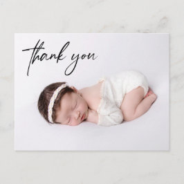 Postal Sencilla foto moderna de una bebé bebé
