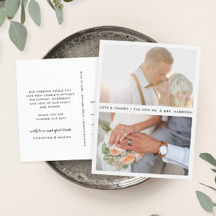 Postal Sencillamente Declarado   Foto Boda Gracias