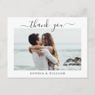 Postal Sencillamente Elegante foto de corazones de boda g