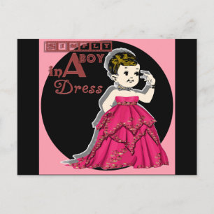 Postal Sencillamente un chico vestido