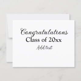 Postal Sencillas felicitaciones por graduación mínima aña