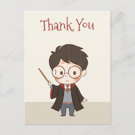 Postal Sencillo agradecimiento de Harry Potter