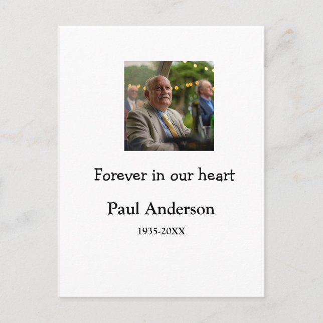 Postal sencillo añade el texto de tu foto recuerdo conmem (Anverso)