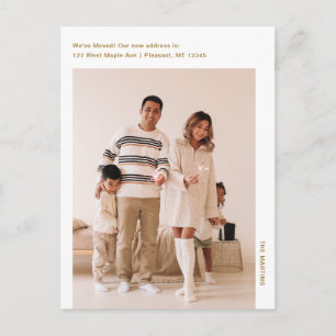 Postal Sencillo Cambio de Dirección de Foto de Nueva Casa