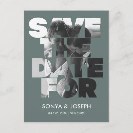 Postal Sencillo color Elegante texto y foto Guardar la fe