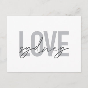 Postal Sencillo, moderno, fresco, de diseño urbano Love S