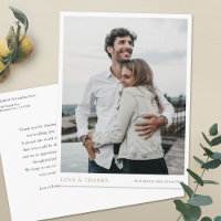 Sencillo Moderno Personalizado Foto Dorado Agradec