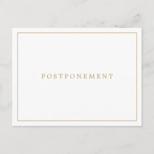 Postal Sencillo Monograma de Bodas de Oro Antiguo Aplazam