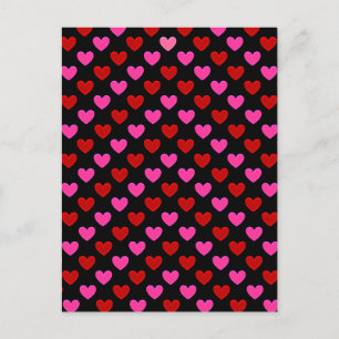Postal Sencillo patrón cardíaco moderno