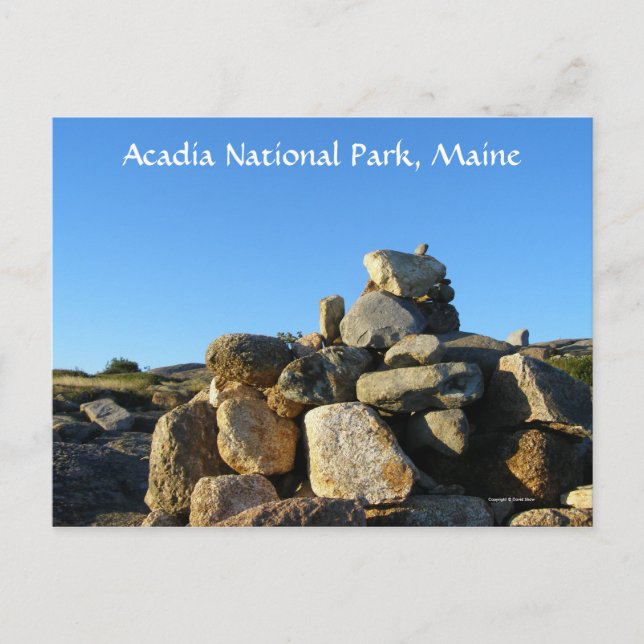 Postal Senderismo en Acadia (Anverso)
