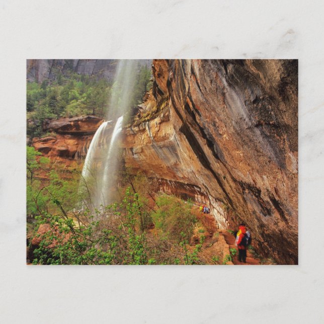 Postal Senderismo en el Emerald Pools Trail en Zion Natio (Anverso)