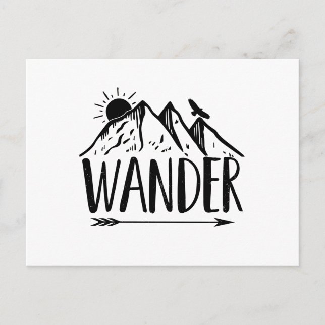Postal Senderismo | Ideas de regalo de Wanderer Berge Ber (Anverso)