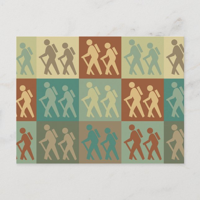 Postal Senderismo por el arte pop (Anverso)