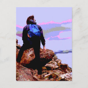 Postal Senderismo por el monte Eisenhower