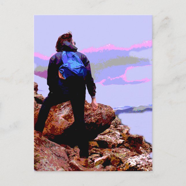 Postal Senderismo por el monte Eisenhower (Anverso)