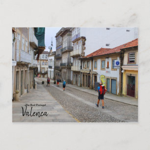 Postal Senderismo por Europa - Valenca, Portugal