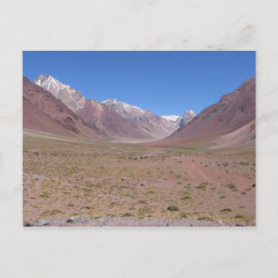 Postal Sendero a la montaña Aconcagua, Argentina