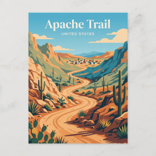 Postal Sendero Apache cerca de Tortilla Flat Arizona