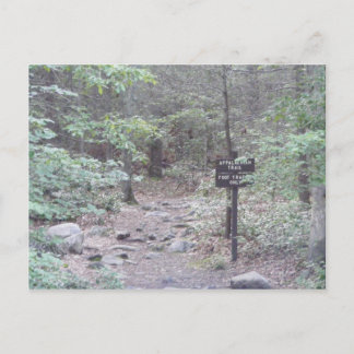 Postal sendero appalachiano pennsylvania sur de montaña