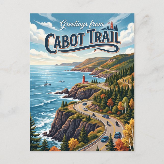 Postal Sendero Cabot Canadá (Anverso)