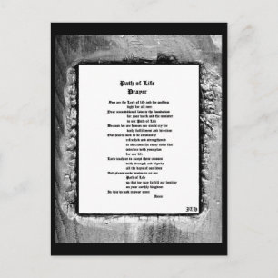 Postal Sendero de la plegaria de la vida