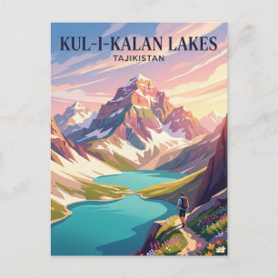 Postal Sendero de los lagos Kul-i-Kalan Tayikistán