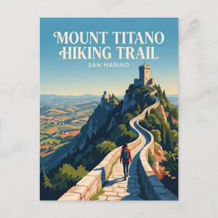 Postal Sendero de Montaña Titano San Marino