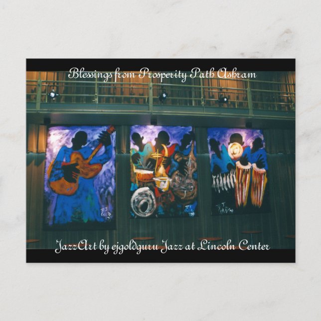 Postal Sendero de prosperidad Ashram Blesss (Anverso)