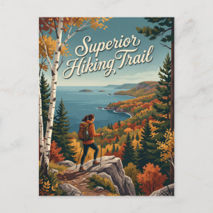 Postal Sendero de Senderismo Superior Minnesota