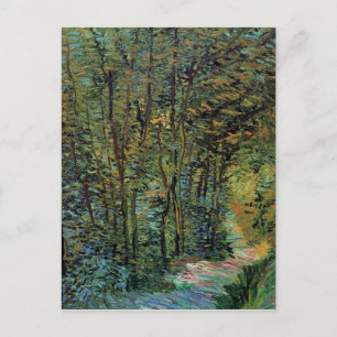 Postal Sendero en el bosque, Vincent van Gogh