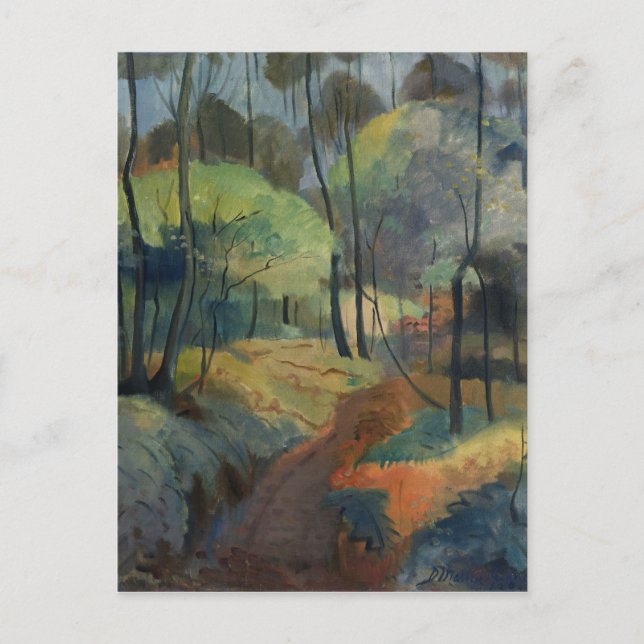 Postal Sendero forestal, 1920 (Anverso)