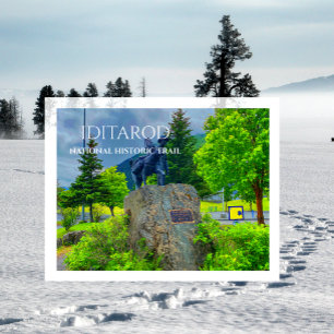 Postal Sendero Iditarod Millha Cero, Estatua de los Pione