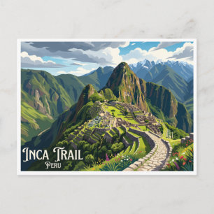 Postal Sendero Inca Cusco Perú