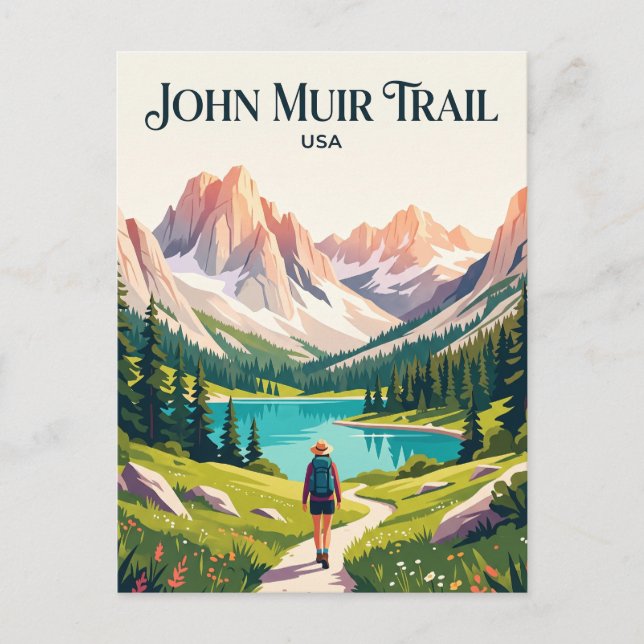 Postal Sendero John Muir USA (Anverso)