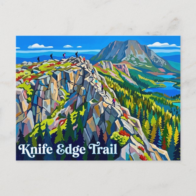 Postal Sendero Knife Edge USA (Anverso)