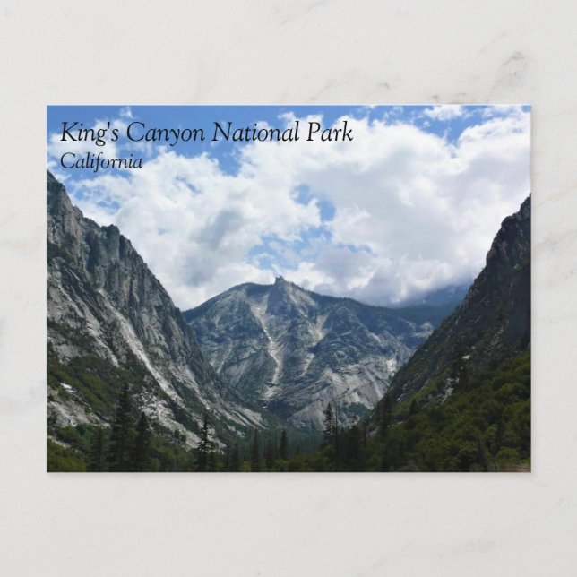 Postal Sendero Mist Falls, Parque Nacional King's Canyon, (Anverso)