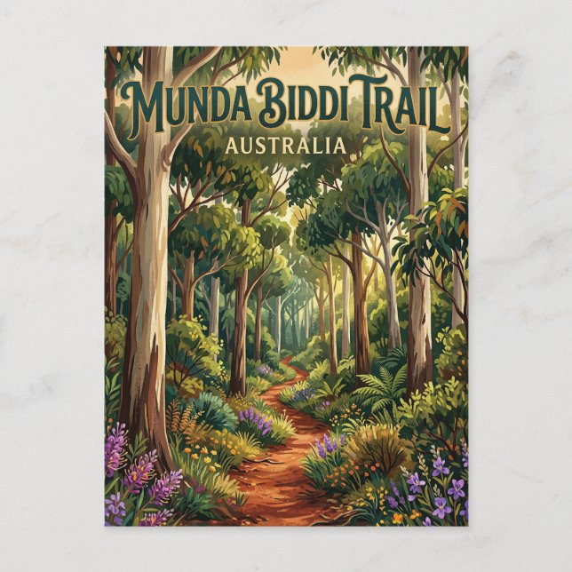 Postal Sendero Munda Biddi Australia (Anverso)