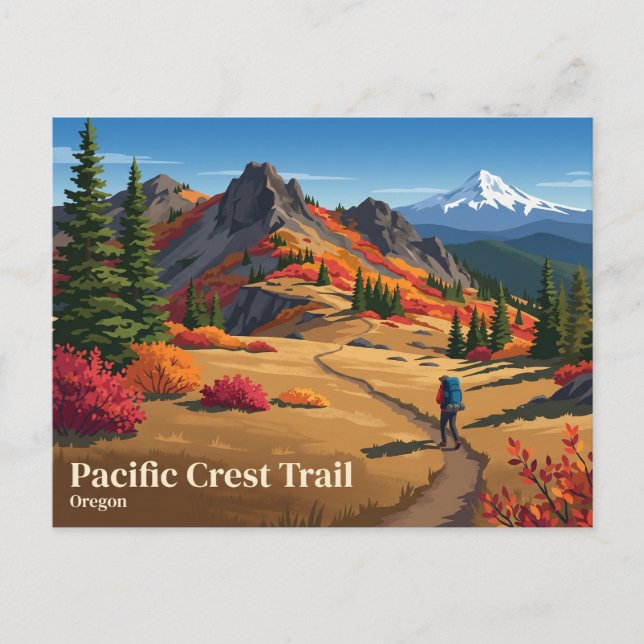 Postal Sendero Pacific Crest Oregon (Anverso)