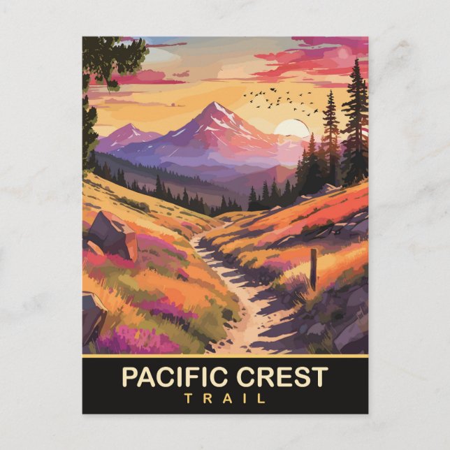 Postal Sendero Pacific Crest, Viaje  (Anverso)