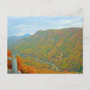 Postal Sendero por la parte alta de las montañas