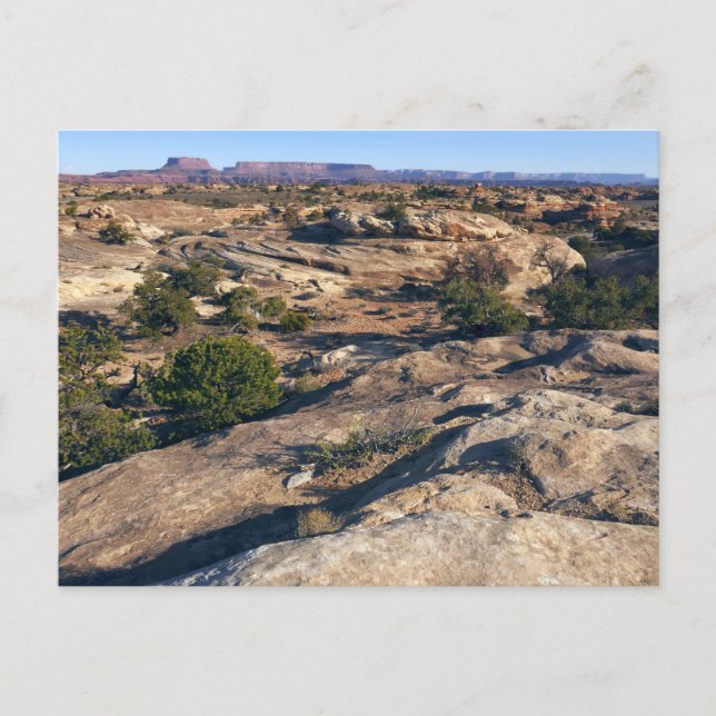Postal Sendero Pothole Point en el Parque Nacional Canyon (Anverso)