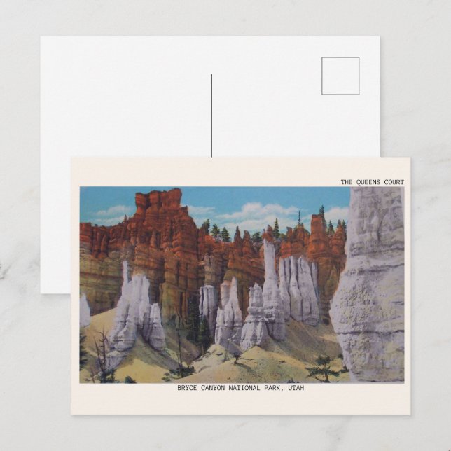 Postal Sendero Queens Garden - Regalos de Bryce Canyon ut (Anverso / Reverso)