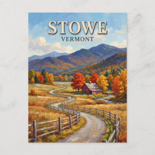 Postal Sendero Recreativo Stowe Vermont