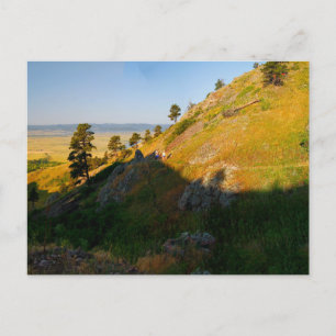 Postal Senderos en el Parque Estatal Bear Butte, Dakota d