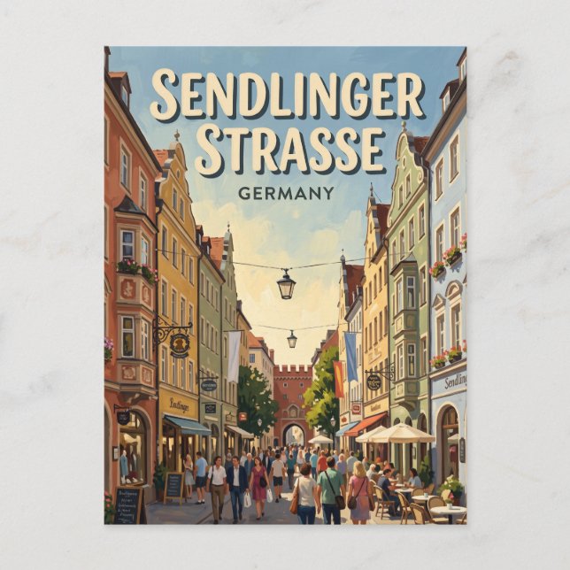 Postal Sendlinger Straße Múnich Alemania (Anverso)
