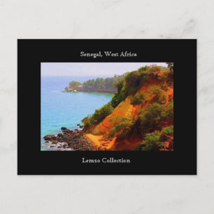 Postal Senegal, África Occidental Vista del Océano