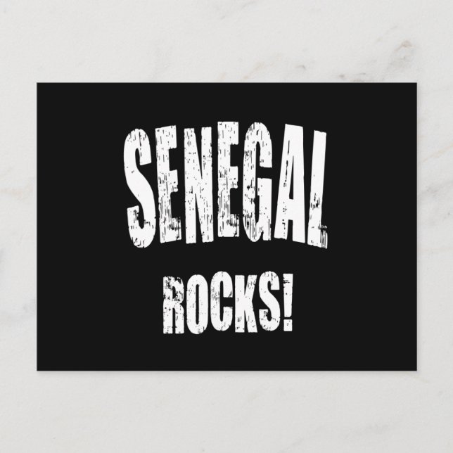 Postal ¡Senegal Rocks! (Anverso)