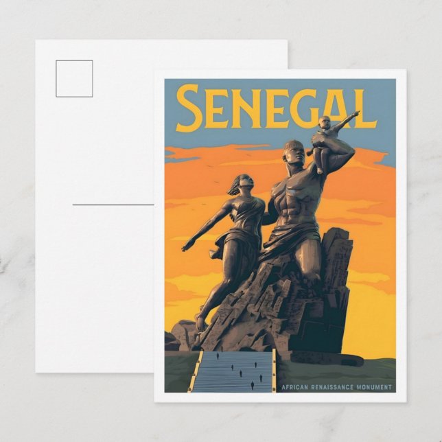 Postal Senegal Viajes Vintage  (Anverso / Reverso)