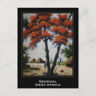 Postal Senegalese Art Postcard