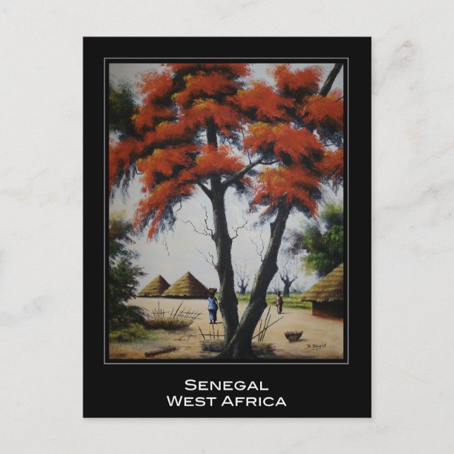 Postal Senegalese Art Postcard (Anverso)